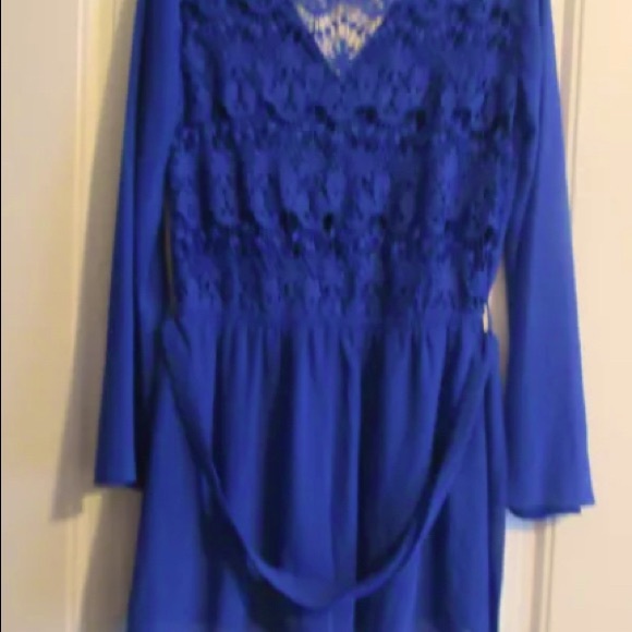 Altar'd State Royal Blue Romper L - Picture 2 of 4